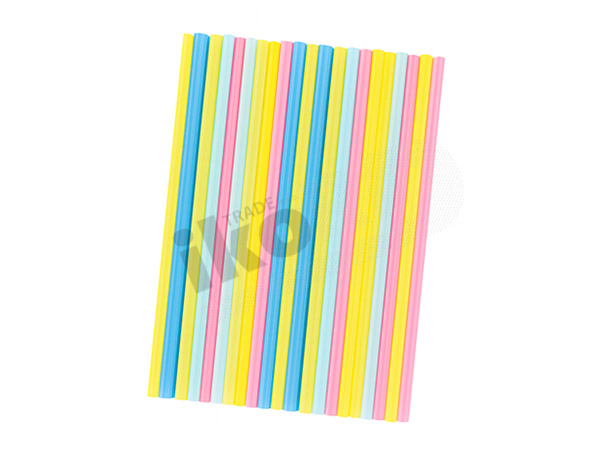 Plastična frappe slamka, šarene 200x7mm, 9000/1